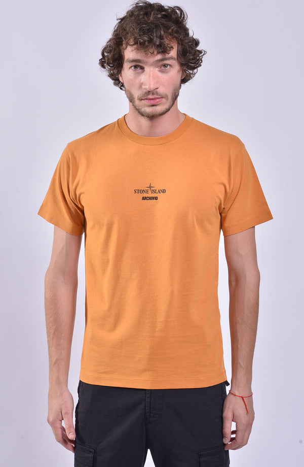 Stone Island - T-Shirt Archivio Orange
