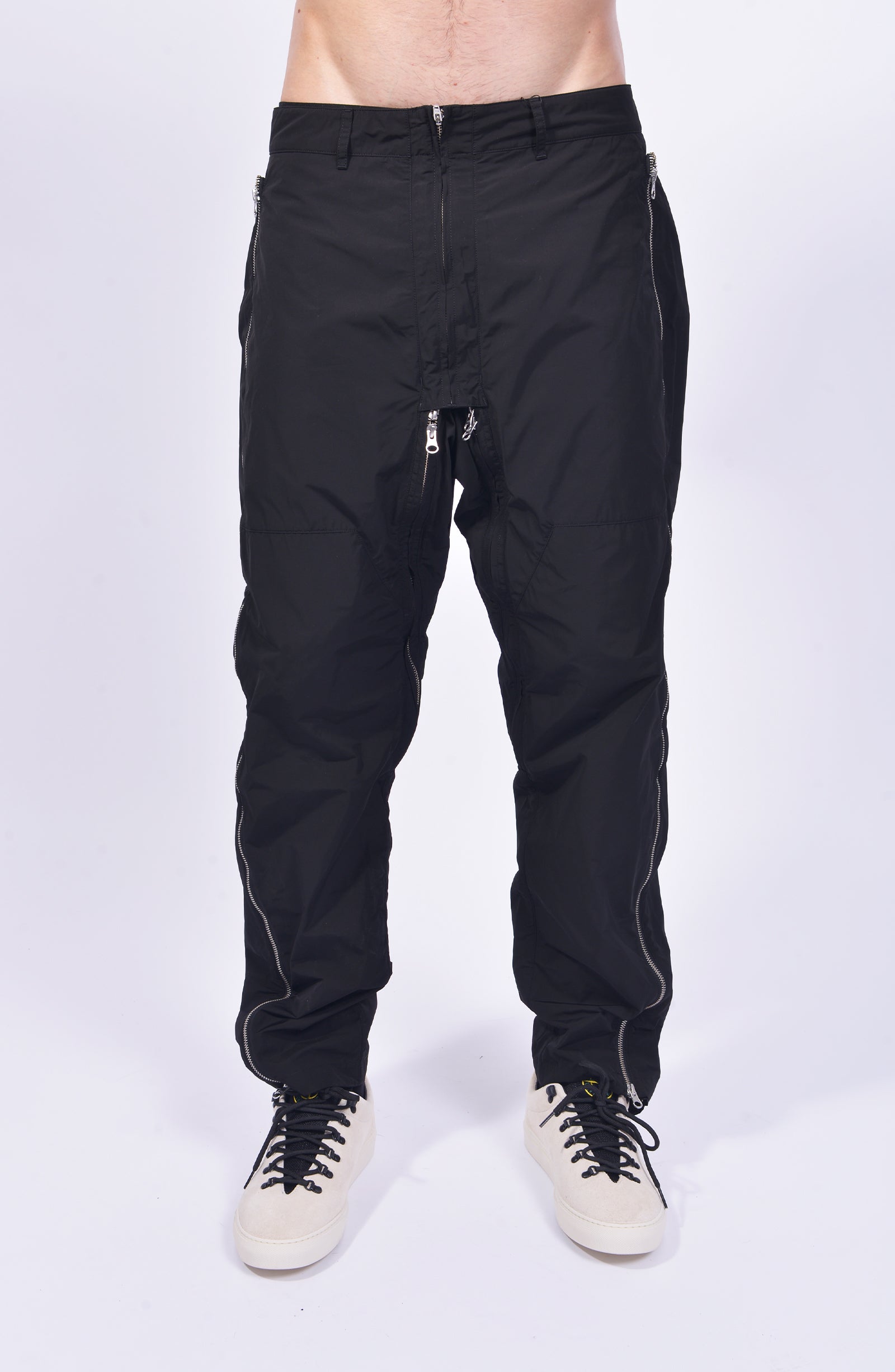 【NONCODE】Badis Hidden Zipper Wide Pants Custom wrap front leg pants, hidden zipper – Parmo Dharma