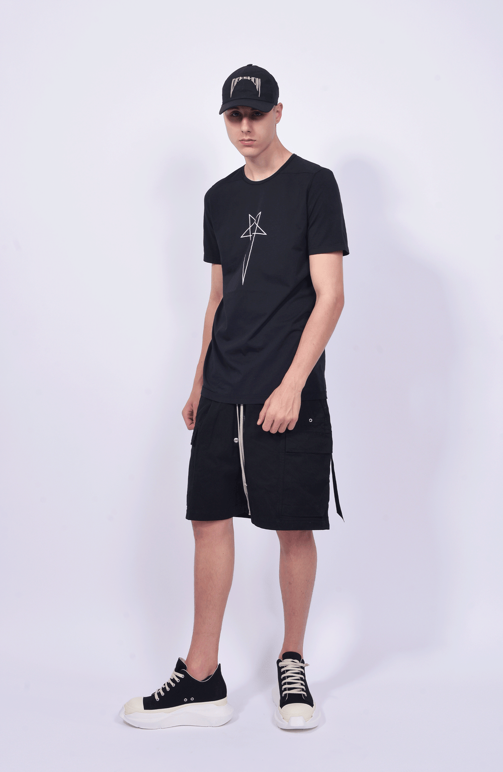 DRKSHDW | HOLLYWOOD PENTA LEVEL T BLACK/MILK 半袖Tシャツ DRKSHDW | HOLLYWOOD PENTA LEVEL T BLACK/MILK 半袖Tシャツ
