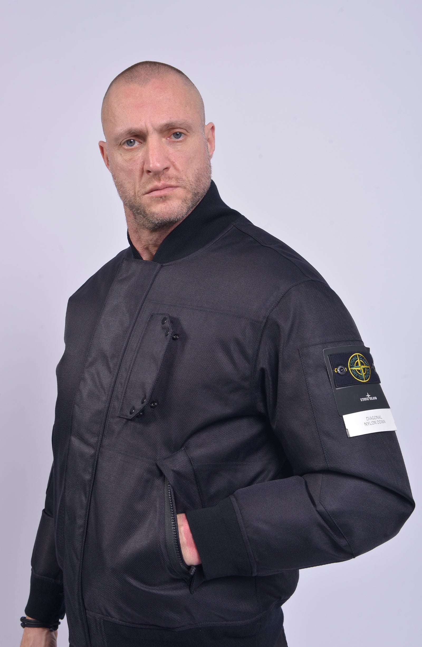 MA-1 Stone  Diagonal Nylon Down Bomber Jacket org.jpg