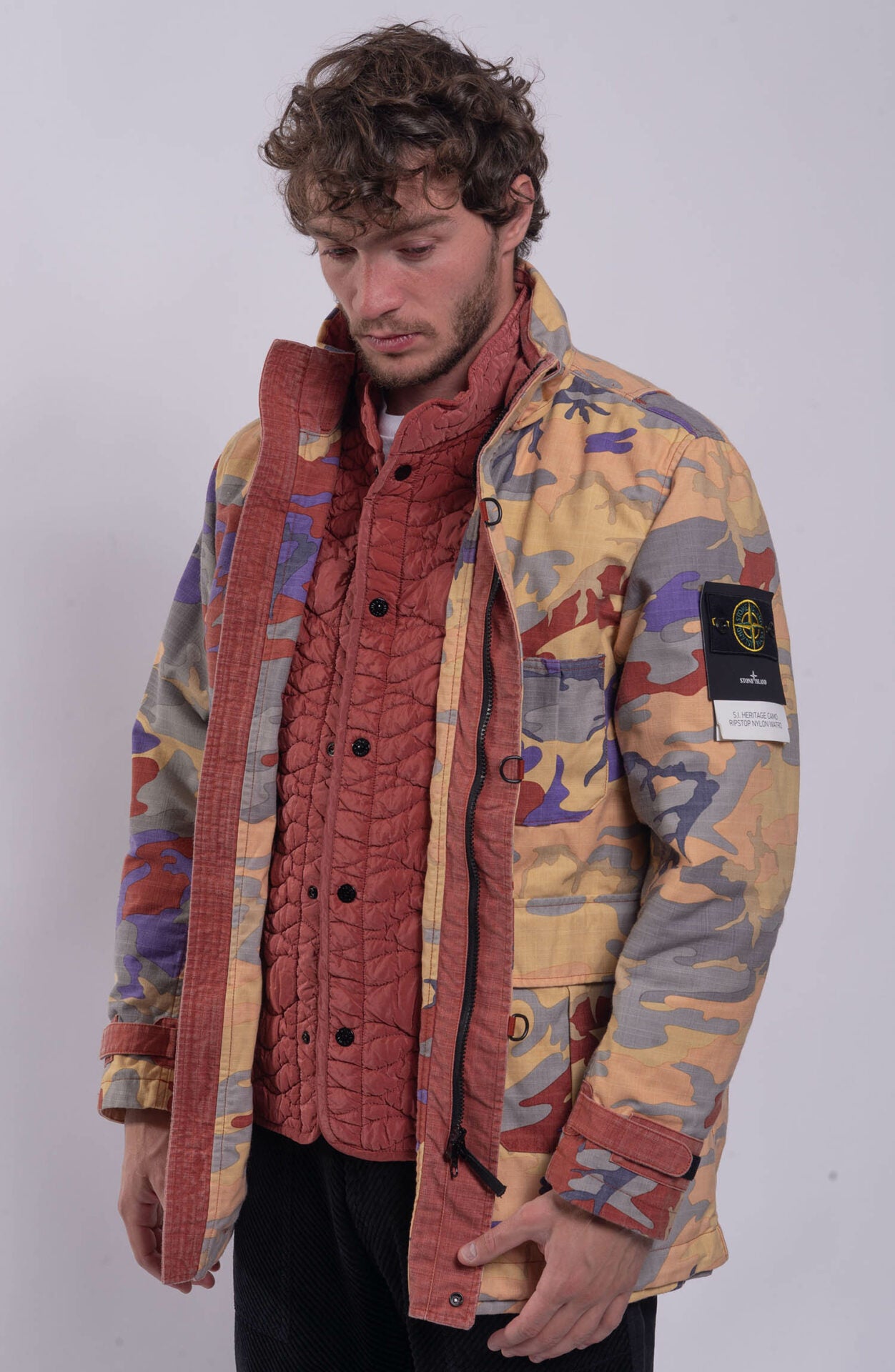 Stone island clearance ice camo jacket