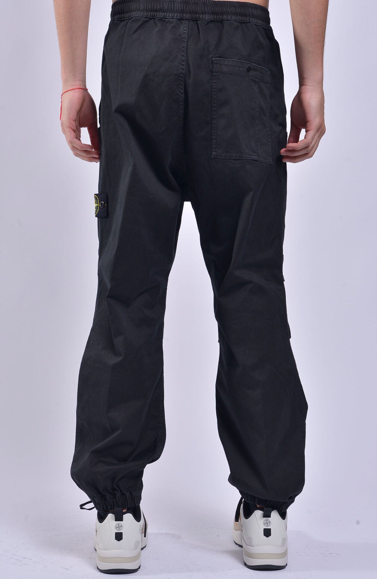 Stone island clearance cargo pants black