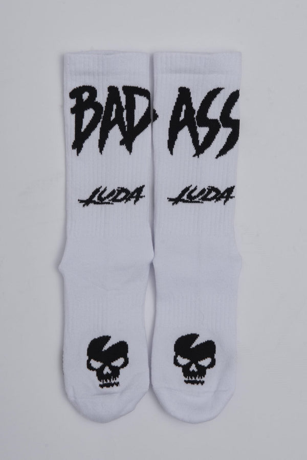 Luda - Socks Bad Ass - White